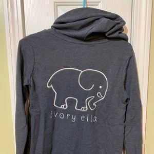 XS Ella Ivory zip up hoodie.  EUC.  Worn 2x